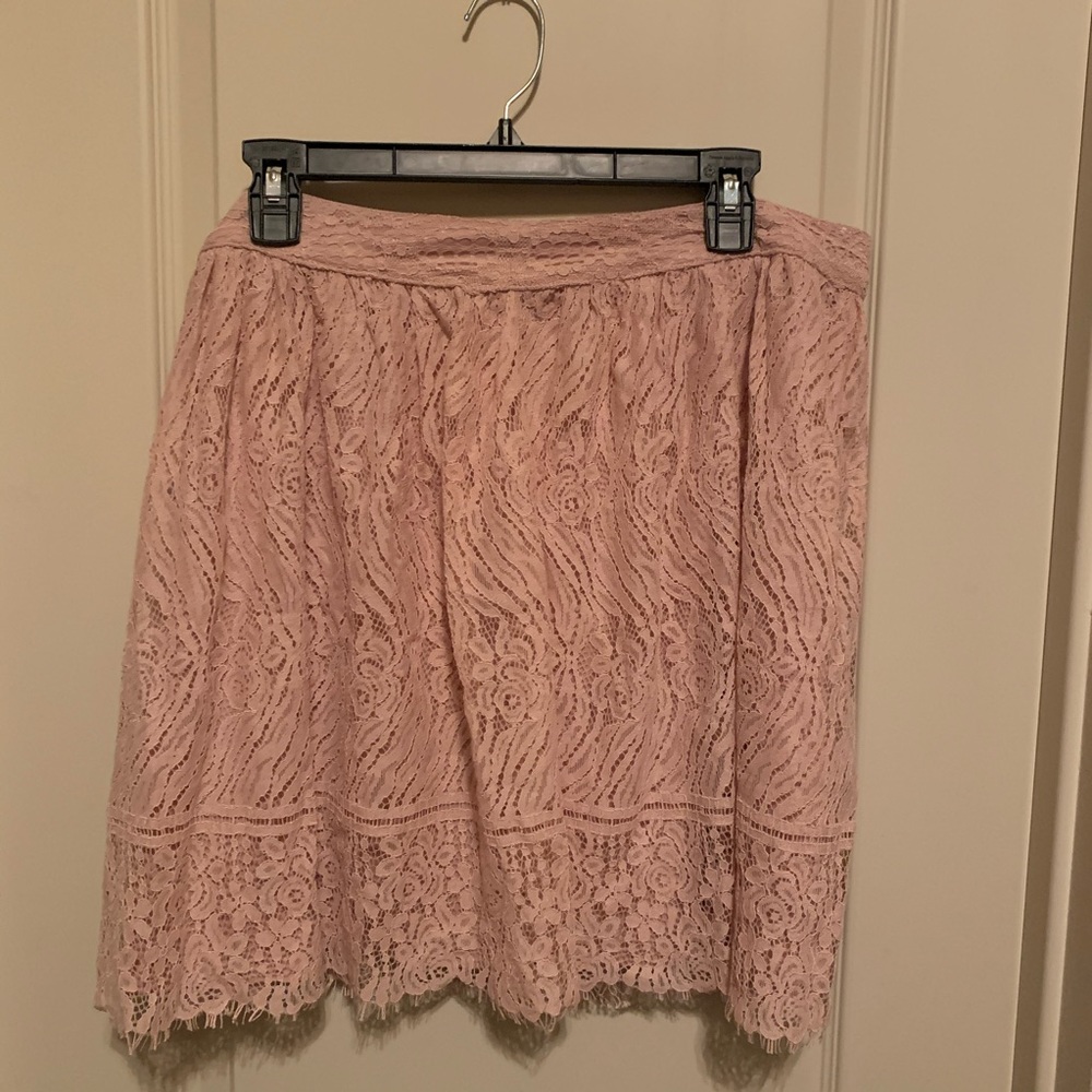 High Rise Lace Skirt